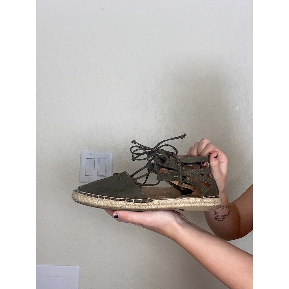 olive green espadrilles